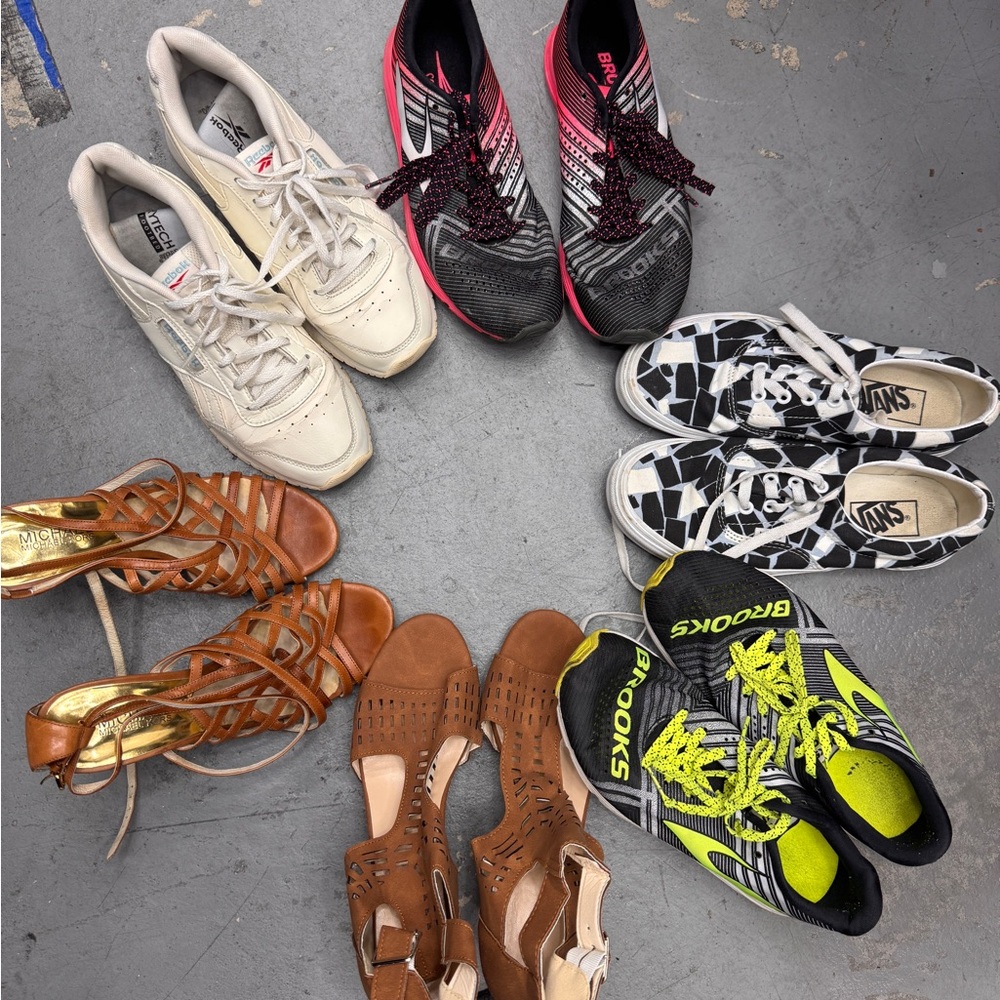 Brooks Black and Pink Athletic Shoes